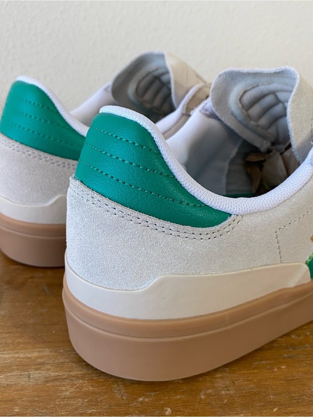 Adidas Busenitz Vulc II Sand Suede Green Beige Khaki Skateboarding - Size 10 - Picture 7 of 14